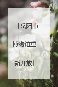 岳阳市博物馆重新开放